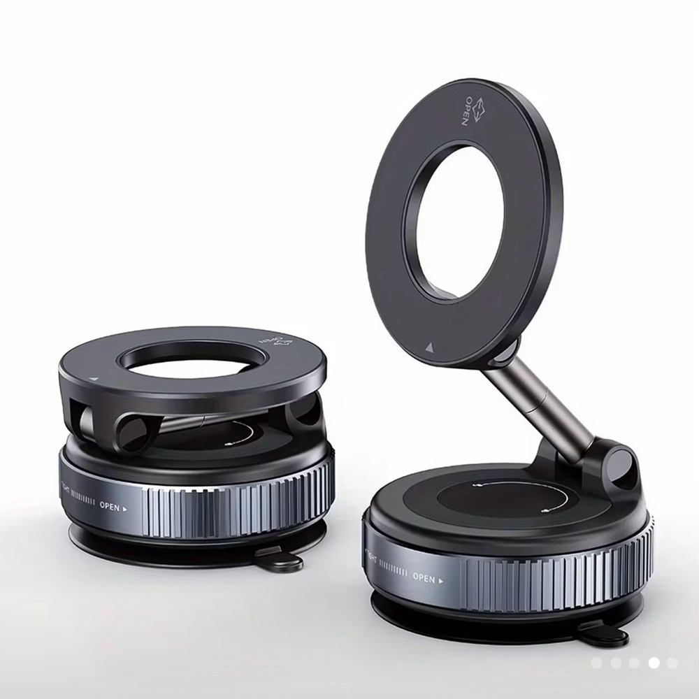Magnetic phone holder.